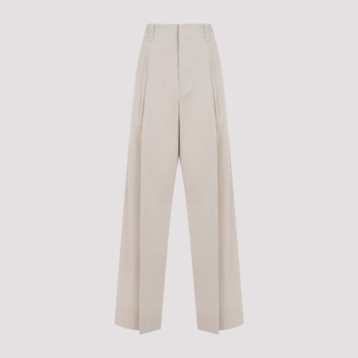 BOTTEGA VENETA Loose Fit Cotton-Silk Pants