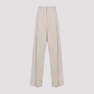 BOTTEGA VENETA Loose Fit Cotton-Silk Pants