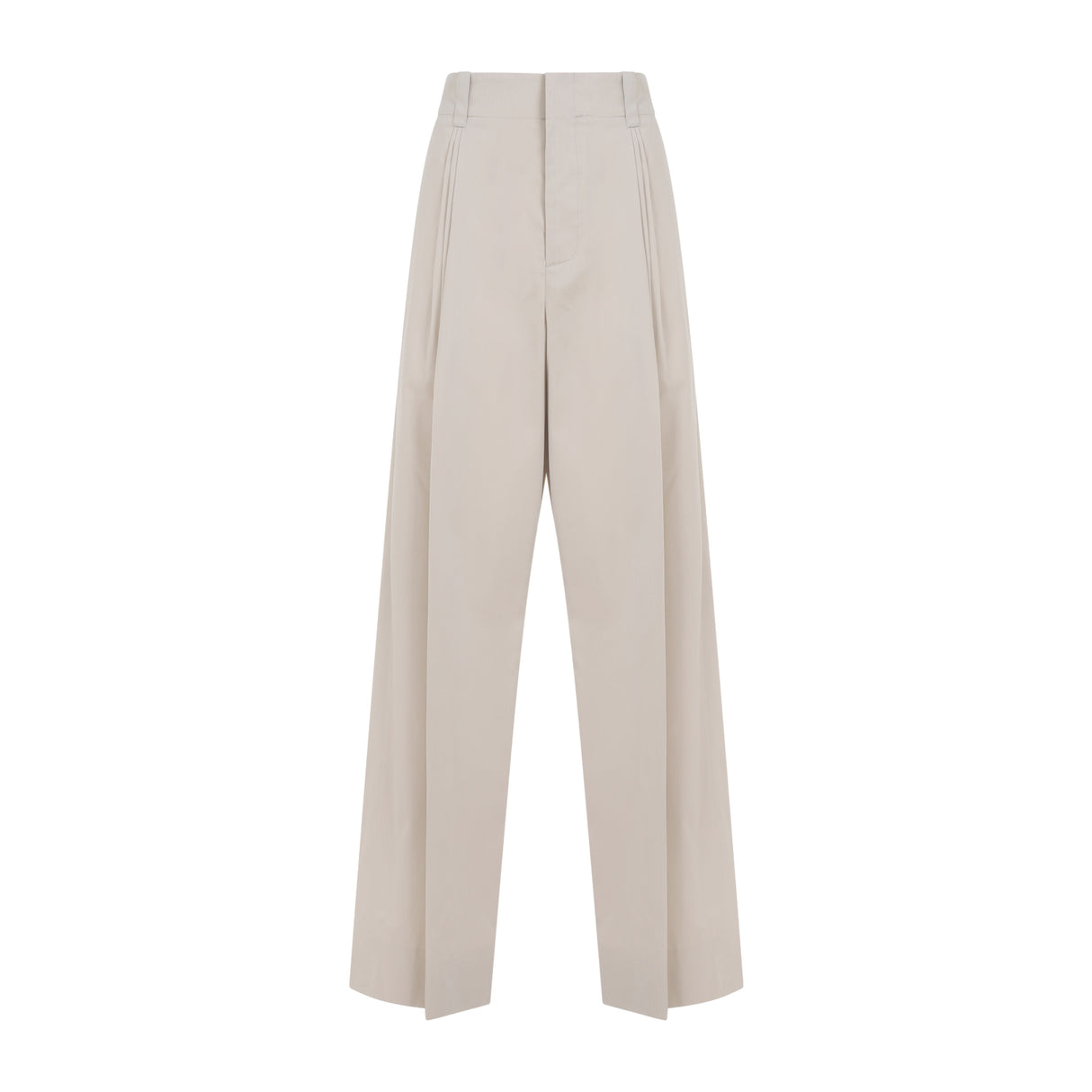 BOTTEGA VENETA Loose Fit Cotton-Silk Pants