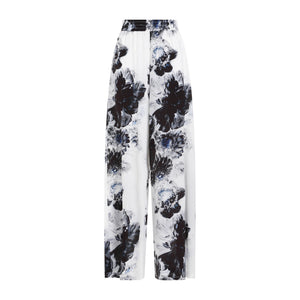 ALEXANDER MCQUEEN Silk Straight Leg Pants