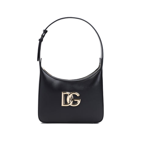 DOLCE & GABBANA Mini Leather Handbag - Compact and Chic (W:18cm H:22cm D:6cm)