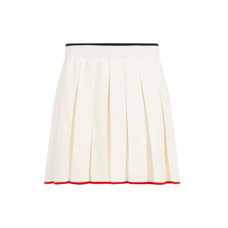 THOM BROWNE Elegant Mini Pleated Skirt