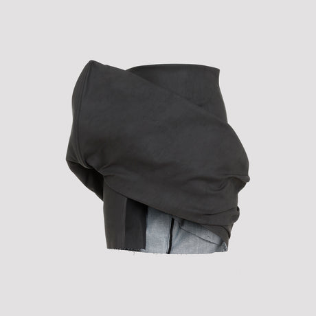 RICK OWENS Draped Mini Skirt