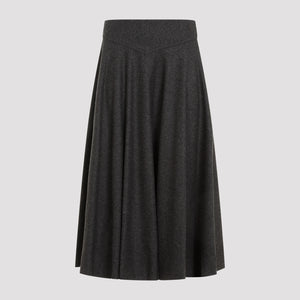 RALPH LAUREN COLLECTION Men's Jannine Midi Wool Skirt