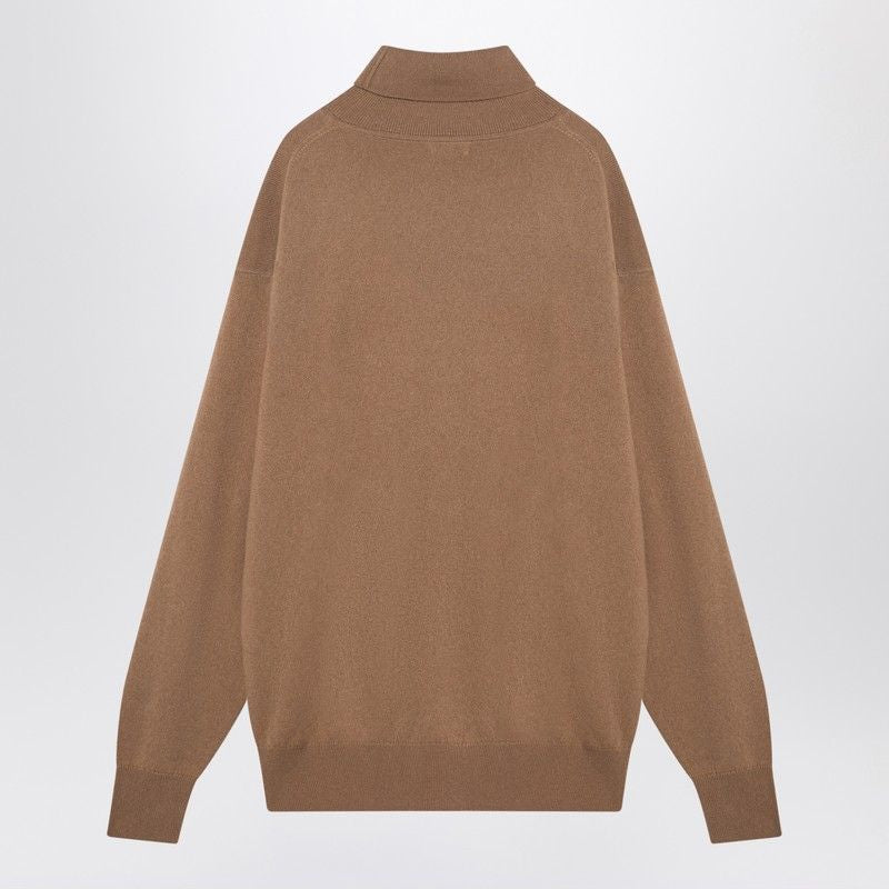 DRIES VAN NOTEN Cashmere Turtleneck Jumper with Side Slits - FW24