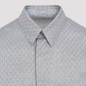 DIOR HOMME Men's Silk Long Sleeves Shirt