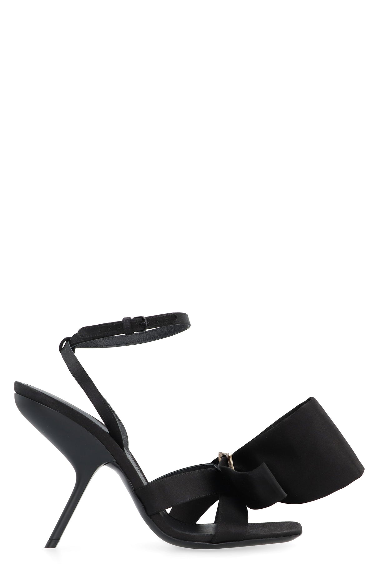 Ferragamo Helena Bow Satin Stiletto Sandals