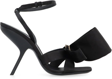 Ferragamo Helena Bow Satin Stiletto Sandals