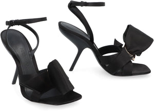 Ferragamo Helena Bow Satin Stiletto Sandals