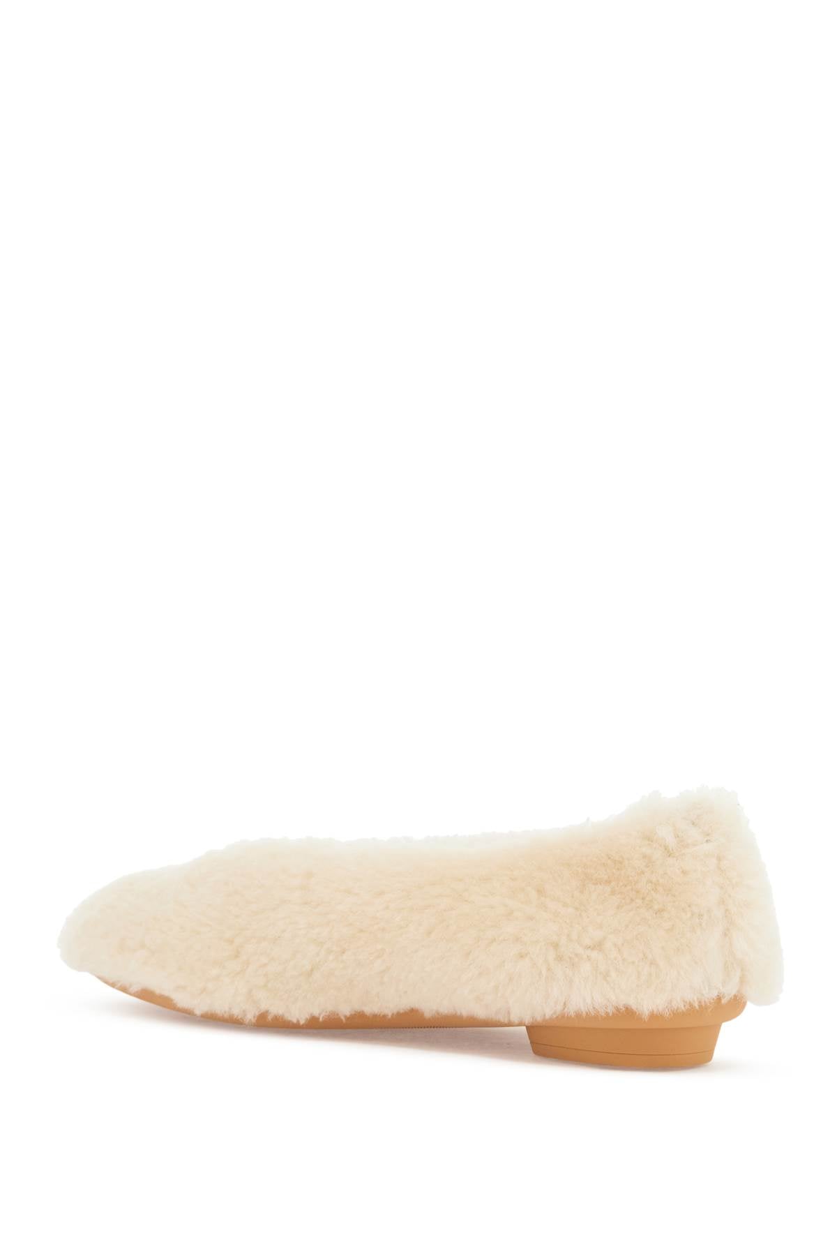 Ferragamo Shearling Ballet Flats for Women