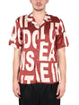 DRIES VAN NOTEN Men's Mini Bowling Collar Shirt