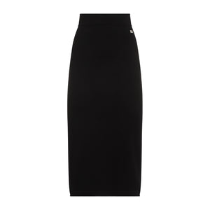 DOLCE & GABBANA Chic Viscose Midi Skirt