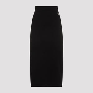 DOLCE & GABBANA Chic Viscose Midi Skirt