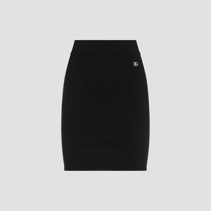 DOLCE & GABBANA Viscose Mini Skirt for FW24