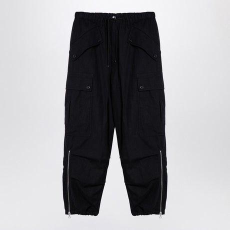 DRIES VAN NOTEN Men's Cargo Trousers with Drawstring - FW24