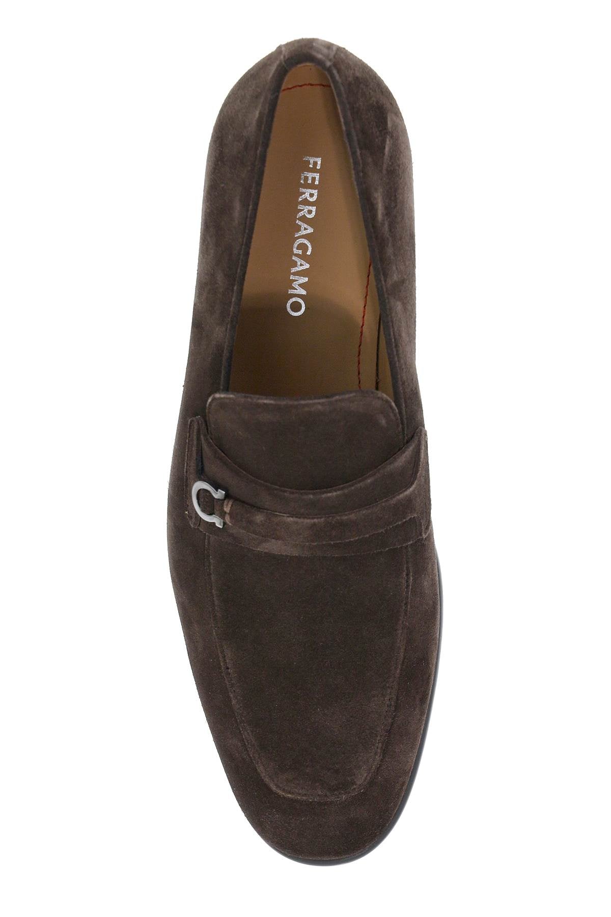 Ferragamo Gancini Hook Ornament Moccasins