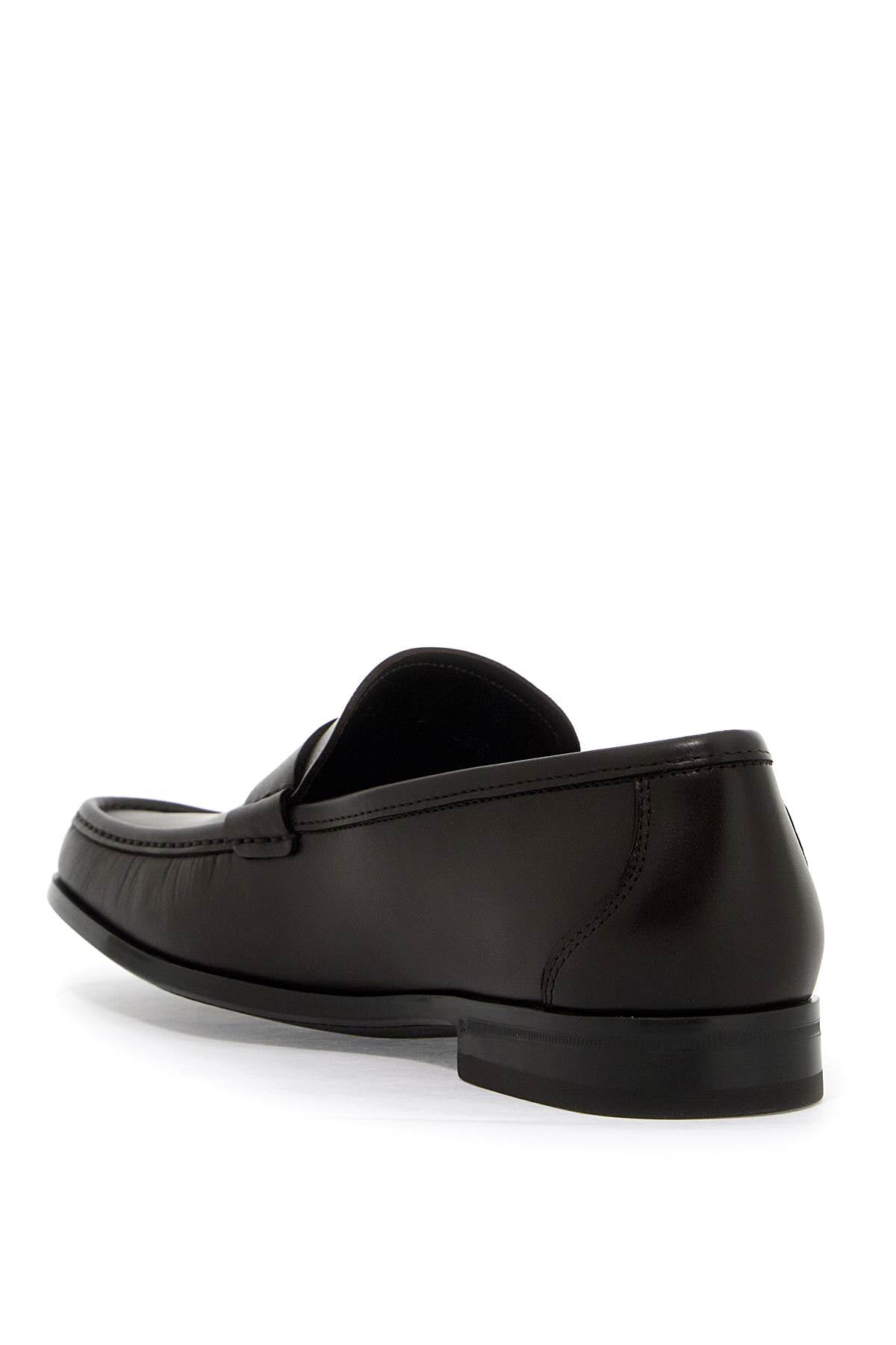 Ferragamo Smooth Leather Loafers for Men - EEE Fit