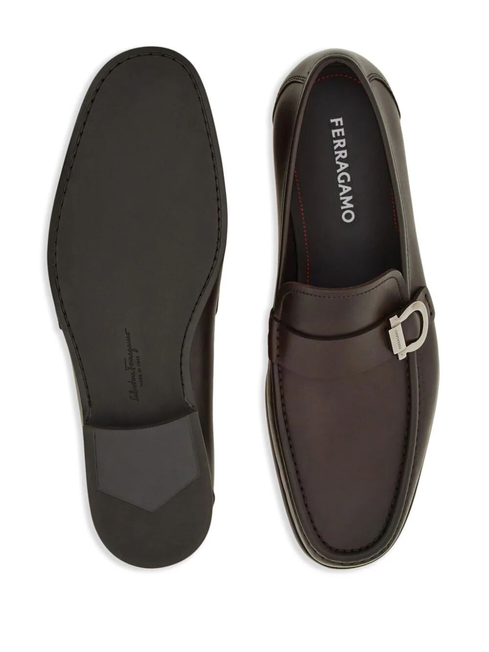 Ferragamo Smooth Leather Loafers for Men - EEE Fit