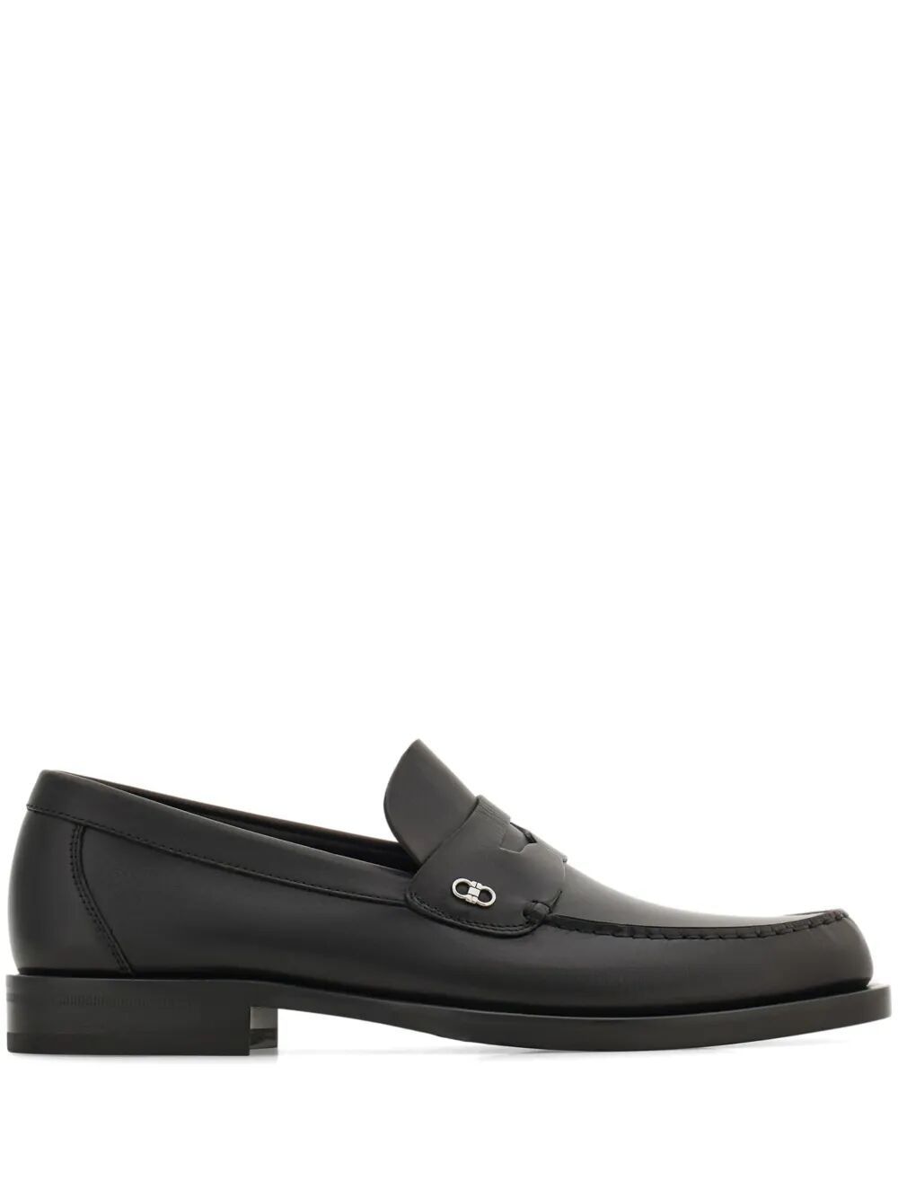 Ferragamo Mini Gancini Hook Buckle Bacchus Loafers for Men