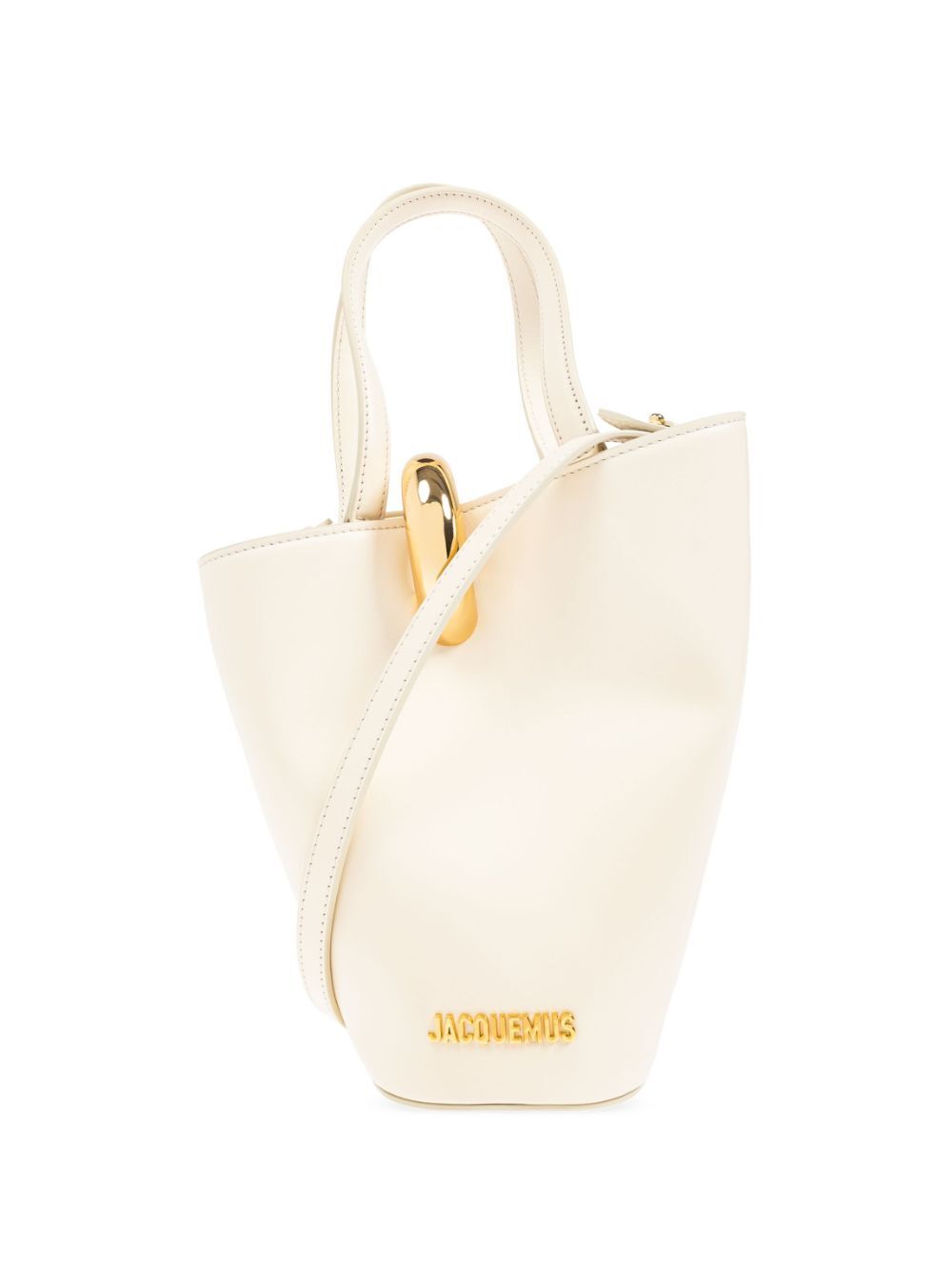 JACQUEMUS Mini Leather Tote Bag - 24 x 24 x 10 cm