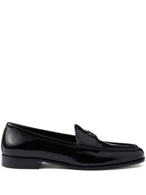 PRADA Sleek Patent Leather Loafers - 2 cm Heel