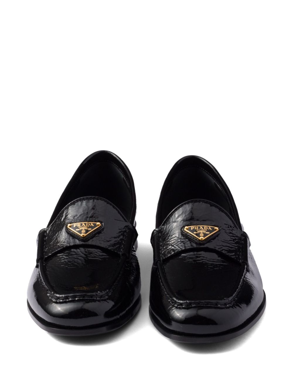 PRADA Sleek Patent Leather Loafers - 2 cm Heel