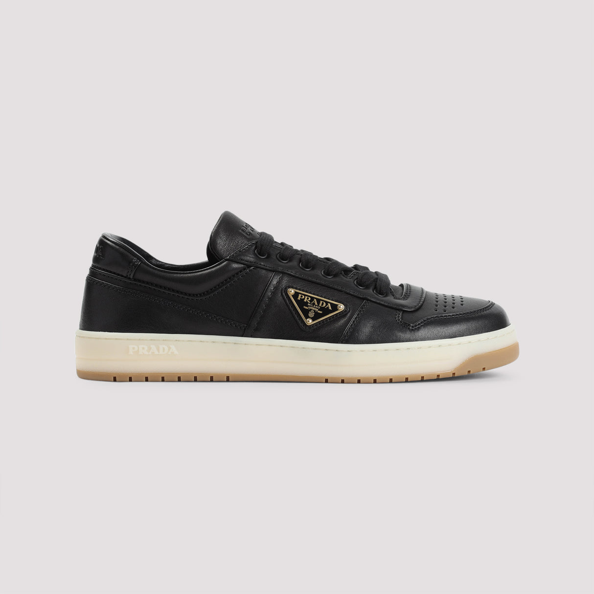 PRADA Downtown Leather Sneakers