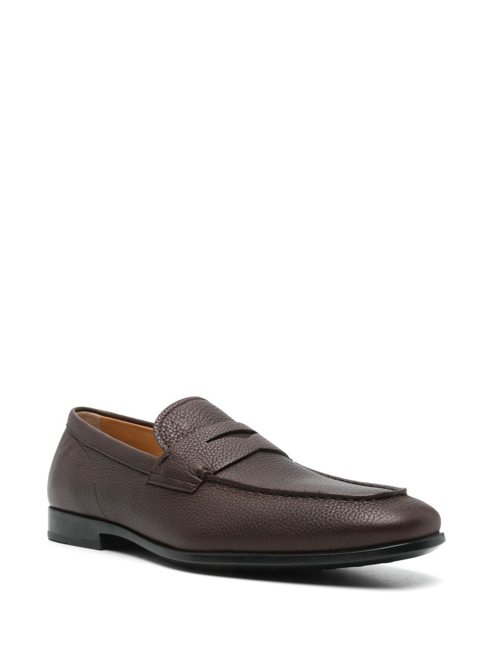 TOD`S Grained Leather Penny Loafers for Women