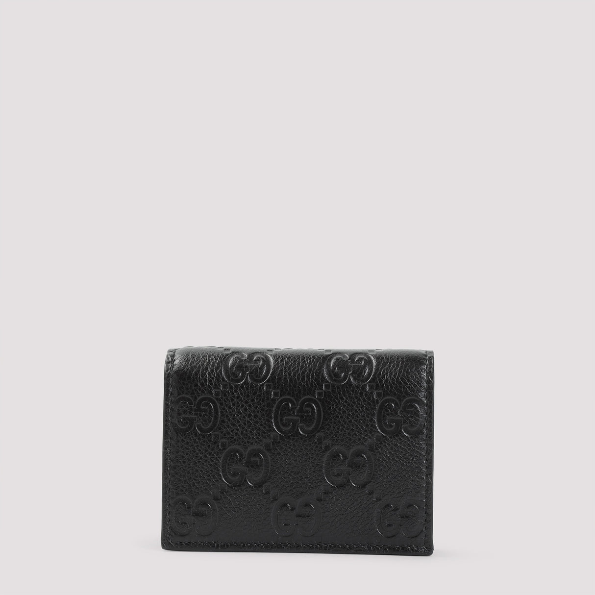 GUCCI Mini Grained Leather Wallet - Compact Design 11cm x 8.5cm x 3cm