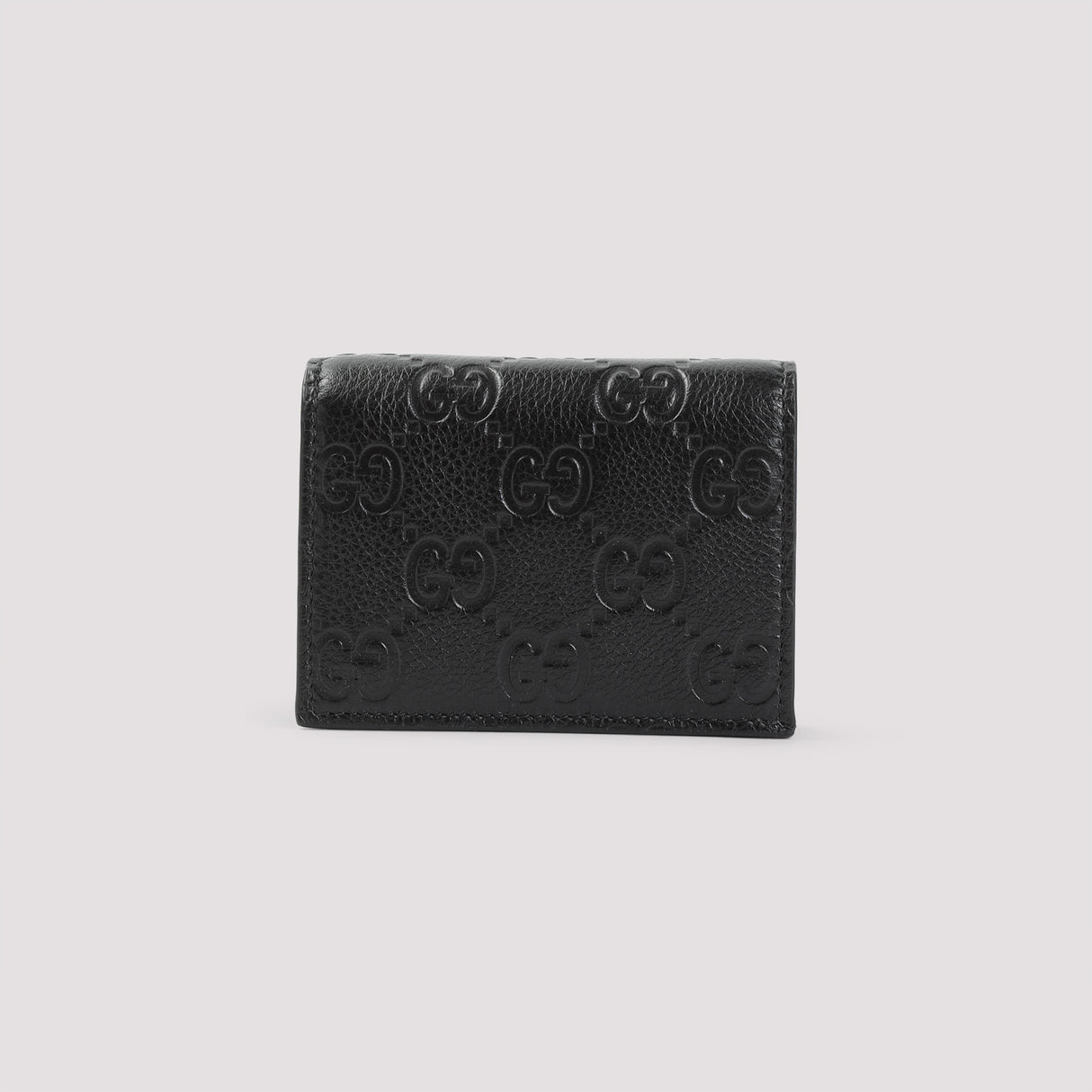 GUCCI Mini Grained Leather Wallet - Compact Design 11cm x 8.5cm x 3cm