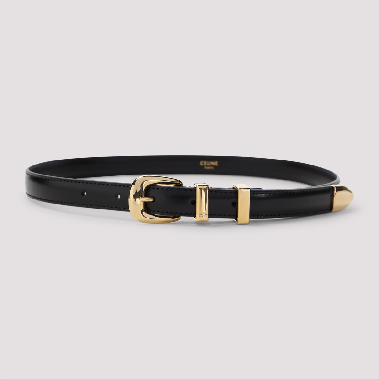 CELINE Mini 18mm Leather Belt for Men