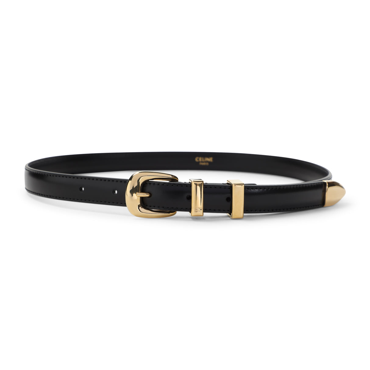 CELINE Mini 18mm Leather Belt for Men