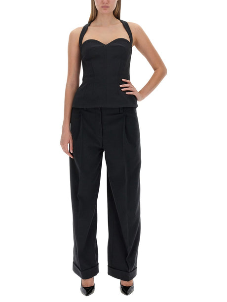 PHILOSOPHY DI LORENZO SERAFINI Wide Leg Pants Size 40 for Women