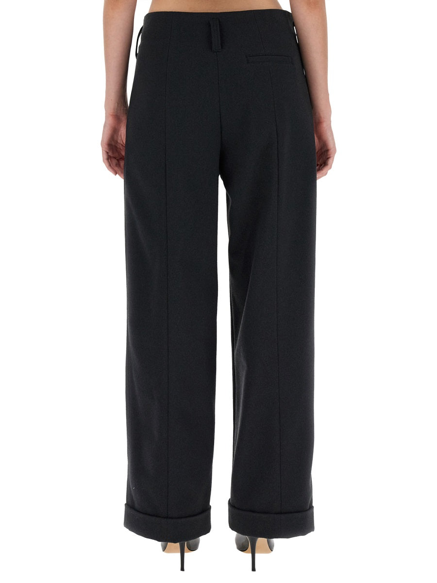 PHILOSOPHY DI LORENZO SERAFINI Wide Leg Pants Size 40 for Women