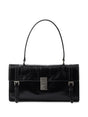 PRADA Medium Glossy Finish Leather Work Handbag - W 32 x H 16.5 x D 10 cm