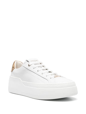 Ferragamo Platform Leather Sneakers for Women