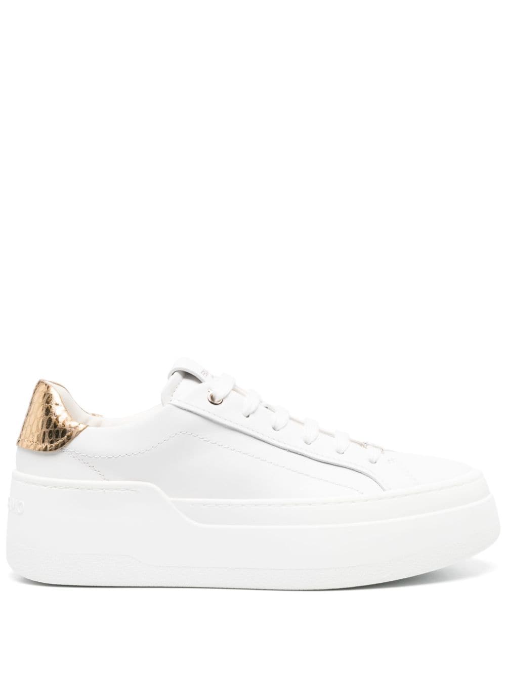 Ferragamo Platform Leather Sneakers for Women