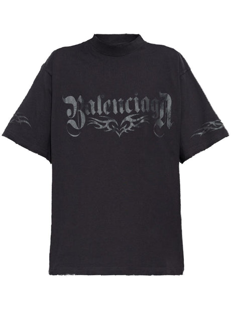 BALENCIAGA Medium Fit Printed Logo Tee