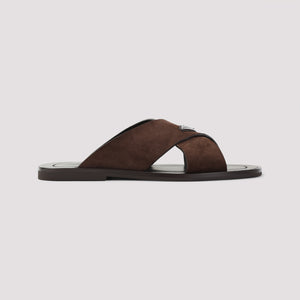 PRADA 100% Leather Sandals for Summer Style