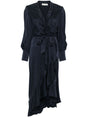 ZIMMERMANN Men's Silk Wrap Midi Dress