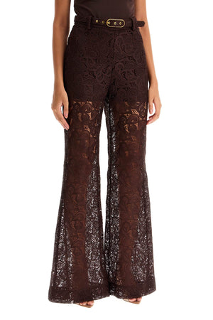 ZIMMERMANN Chic Chocolate Brown Trousers