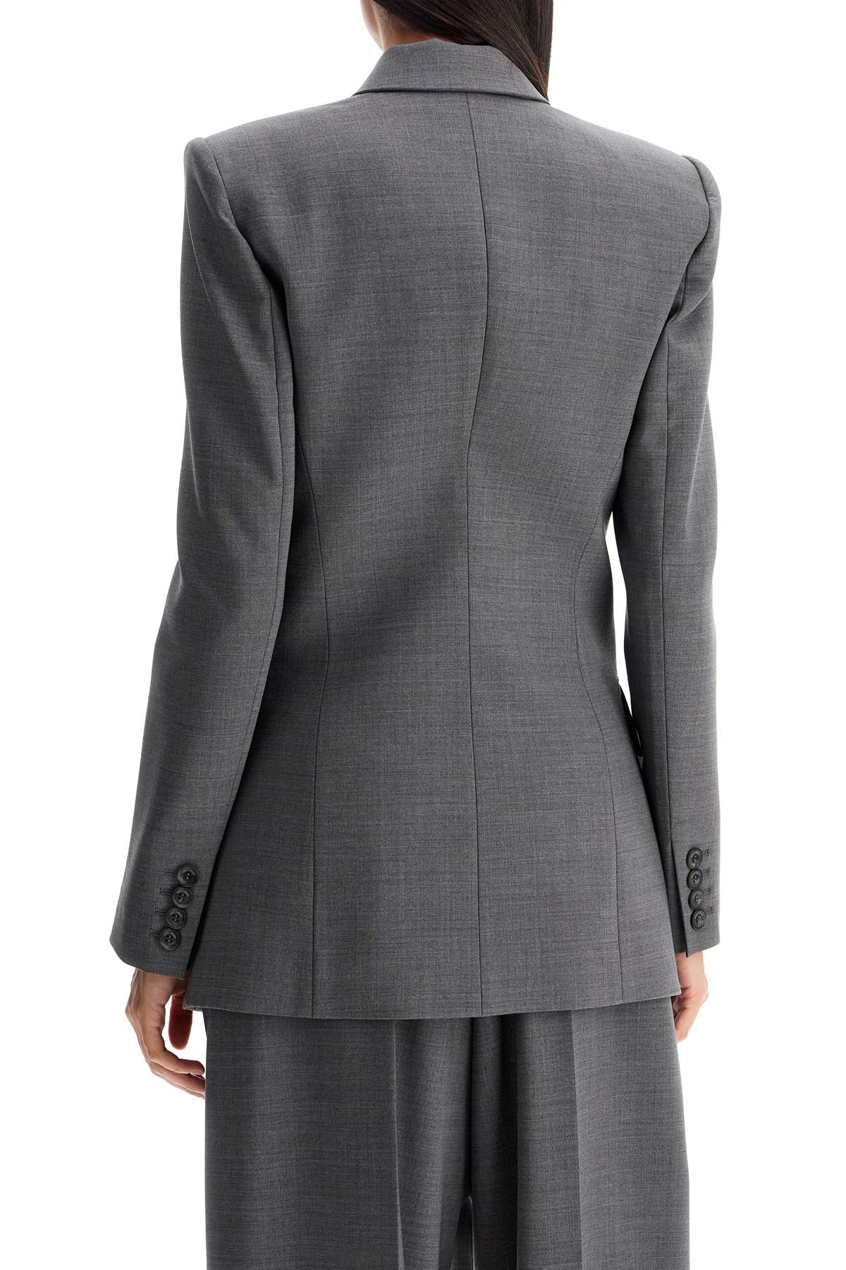 GIUSEPPE DI MORABITO Tailored Double-Breasted Wool Stretch Blazer - Size 40