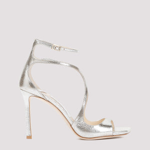 JIMMY CHOO Azia 95 Leather Sandals