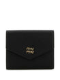 MIUMIU Mini Snap Closure Leather Wallet - Stylish and Functional