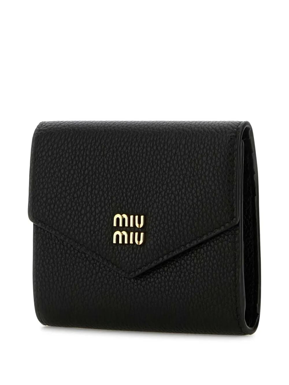 MIUMIU Mini Snap Closure Leather Wallet - Stylish and Functional