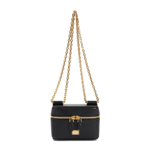 DOLCE & GABBANA Mini Leather Shoulder Bag - 13.5cm x 9.5cm x 7cm