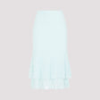 BOTTEGA VENETA Cotton Midi Skirt for Spring 2025