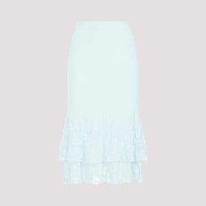 BOTTEGA VENETA Cotton Midi Skirt for Spring 2025