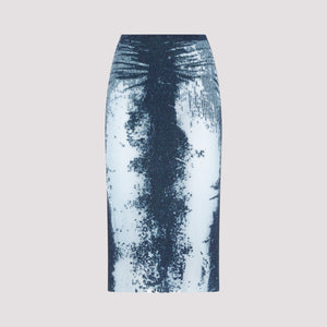 DIESEL Cotton Midi Skirt for SS24