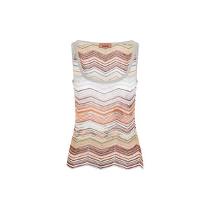 MISSONI Viscose Metallic Blend Tank Top